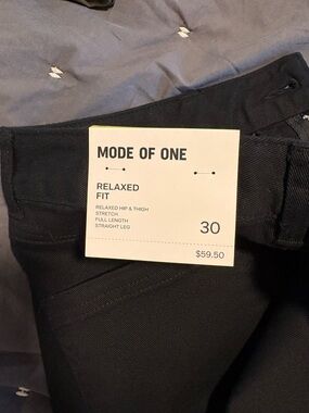 Mode of One Relaxed Fit Cargo Pants - Black
